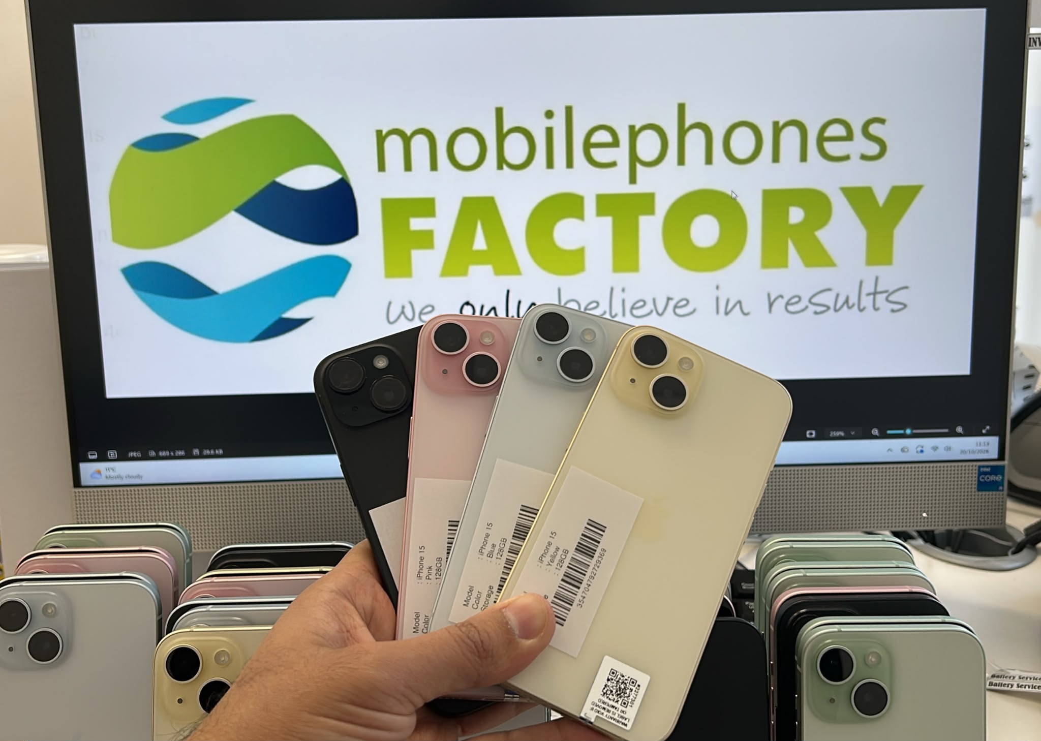 300x Apple iPhone 15 128GB Original Grade A Bulk Restock
