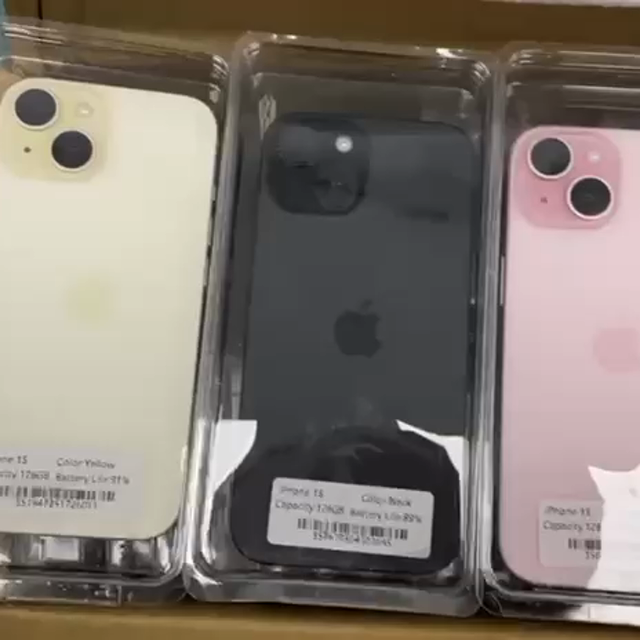 250x Apple iPhone 15 128GB Original Grade A Retail Restock