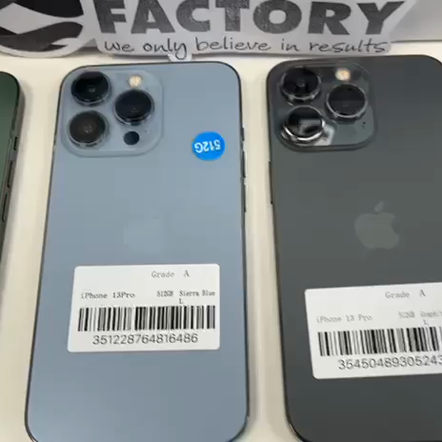 150x Apple iPhone 13 Pro 512GB Grade A/A+ Wholesale Storage Pick